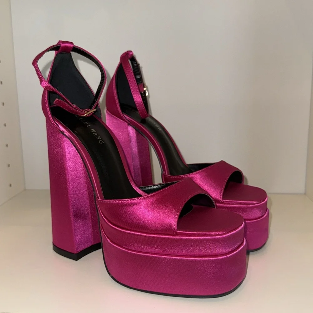 Azalea Wang‎ Talk About It Chunky Sandals